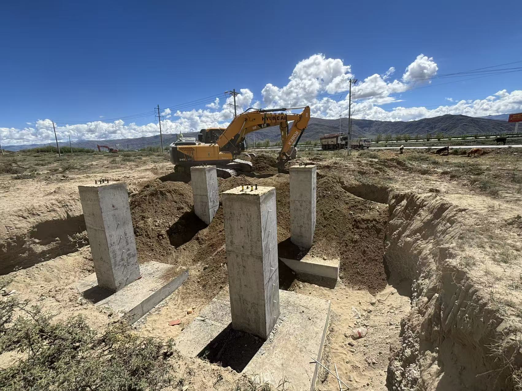 山南市贡嘎县昌果加油站35kV线路迁改工程 - 图片 5