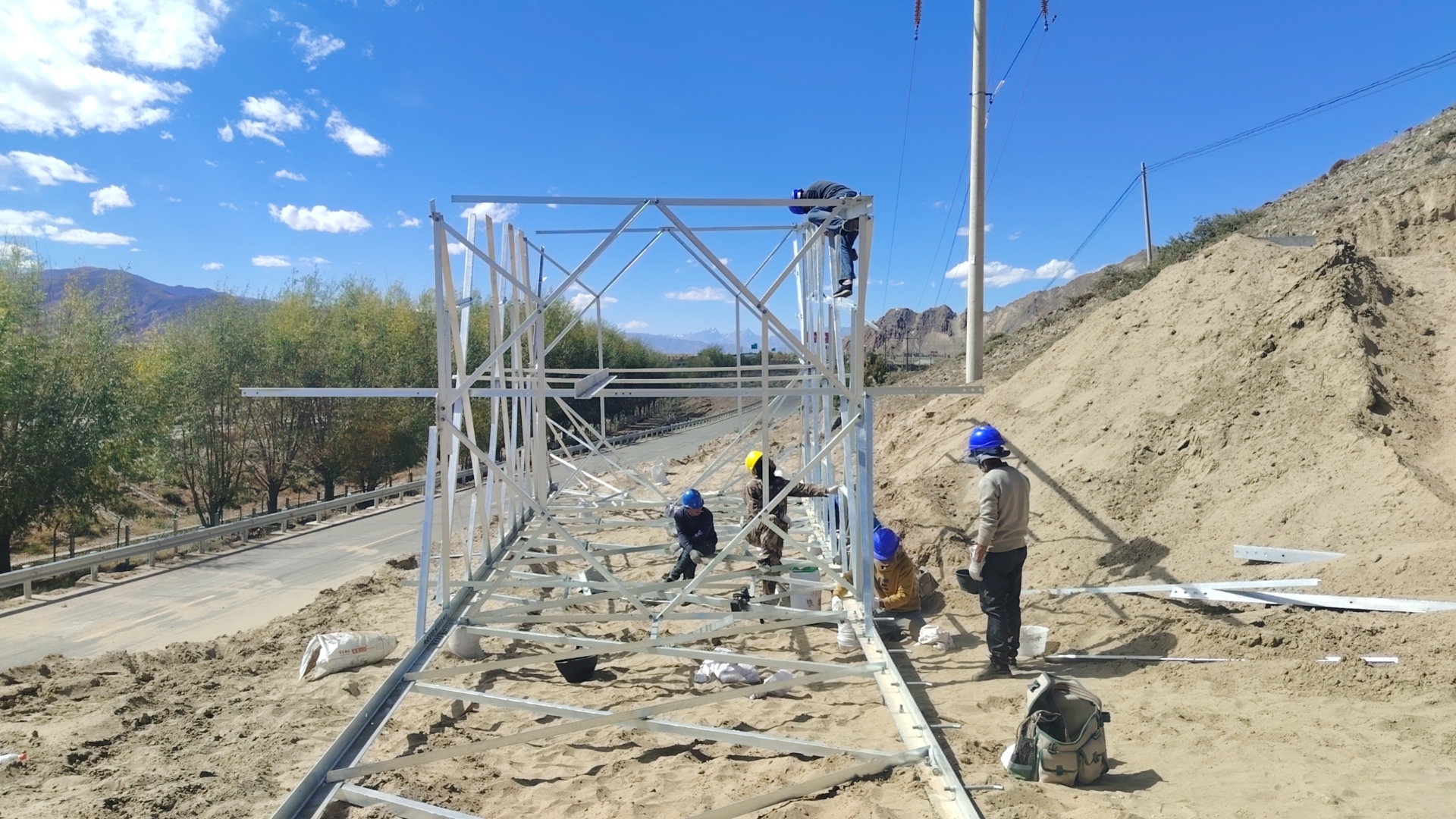 山南市贡嘎县昌果加油站35kV线路迁改工程 - 图片 6