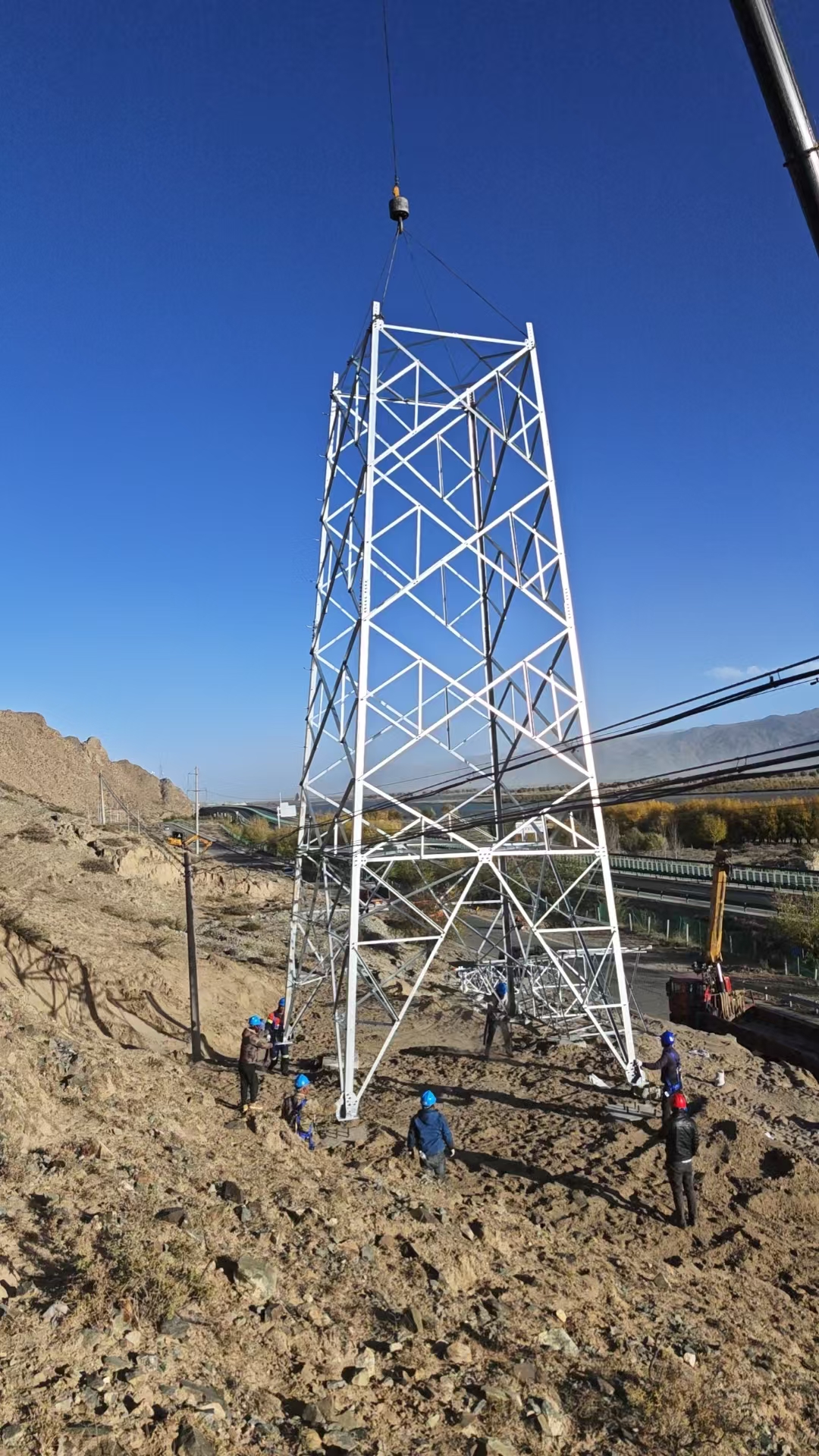 山南市贡嘎县昌果加油站35kV线路迁改工程 - 图片 7